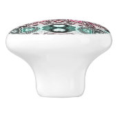 Pastell Pink Aquamarin Blue Green Angesagte verzie Keramikknauf (Seitenansicht)