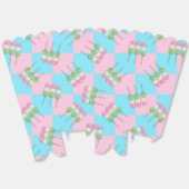 Pastell Pink Blue Checkered Dango Gevor Box Geschenkschachtel (Ungeklappt)
