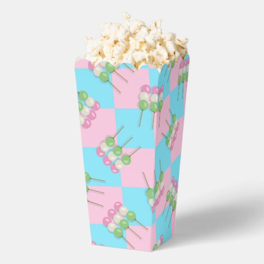 Pastell Pink Blue Checkered Dango Gevor Box Geschenkschachtel (Geplatzt)