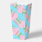 Pastell Pink Blue Checkered Dango Gevor Box Geschenkschachtel (Vorderseite)