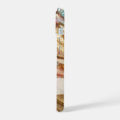 Pastell Pink Blue Gold Glitzer iPhone 15 Hülle (Linke Seite)