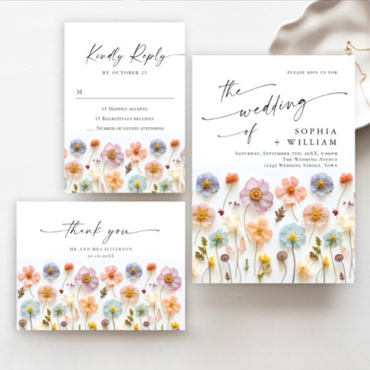 Pastell Pink Boho Wildblumen Bridal Game Card Einladung