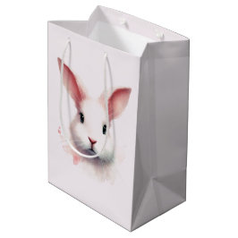 Pastell Pink Bunny Gift Bag Mittlere Geschenktüte