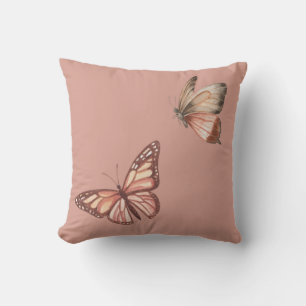 Pastell Pink Butterfly Kissen