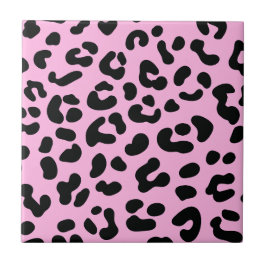 Pastell Pink Cheetah Print Fliese