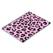 Pastell Pink Cheetah Print Notizblock (Linke Seite)
