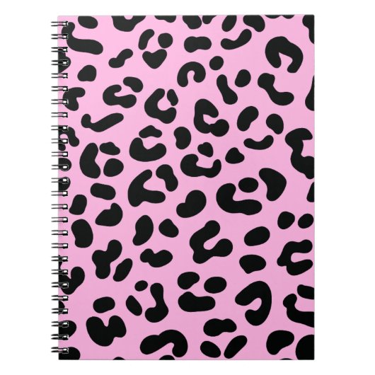 Pastell Pink Cheetah Print Notizblock (Vorderseite)