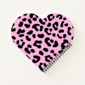 Pastell Pink Cheetah Print Notizblock (Rückseite)