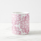Pastell Pink Damask Tasse (Mittel)