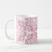 Pastell Pink Damask Tasse (Links)