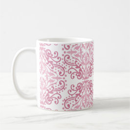 Pastell Pink Damask Tasse