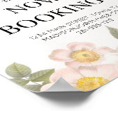 Pastell Pink Floral Business Poster (Ecke)