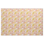 Pastell-Pink-Gelbe Patchwork-Vintage-Decke Stoff (Fat Quarter (45,7 x 55,9 cm))