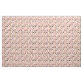 Pastell-Pink-Gelbe Patchwork-Vintage-Decke Stoff (Yard (91,4 cm))