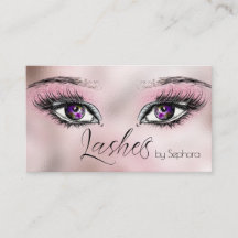 Pastell Pink Glitzer Lashes Extension Artist
