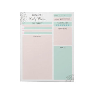 Pastell-Pink-Grüner benutzerdefinierter To-Do-List Notizblock