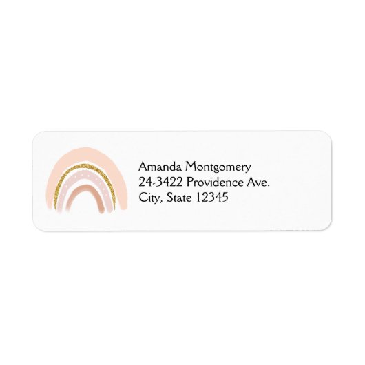 Pastell Pink & Imitate Glitzer Boho Rainbow (Vorne)