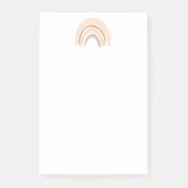 Pastell Pink & Imitate Glitzer Boho Rainbow Post-it Klebezettel (Vorderseite)