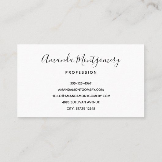 Pastell Pink & Imitate Glitzer Boho Rainbow Visitenkarte (Rückseite)