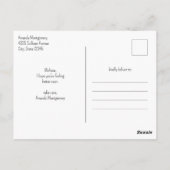 Pastell Pink & Imitate Glitzer Boho Rainbow Wohlfü Postkarte (Rückseite)