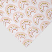 Pastell Pink & Imitate Glitzer Rainbow Boho Muster Seidenpapier (Ausschnitt)