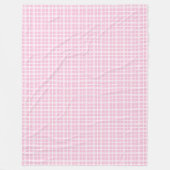 Pastell Pink Kariert Blanket Gemütlich Tartan Stil Fleecedecke (Vorderseite)