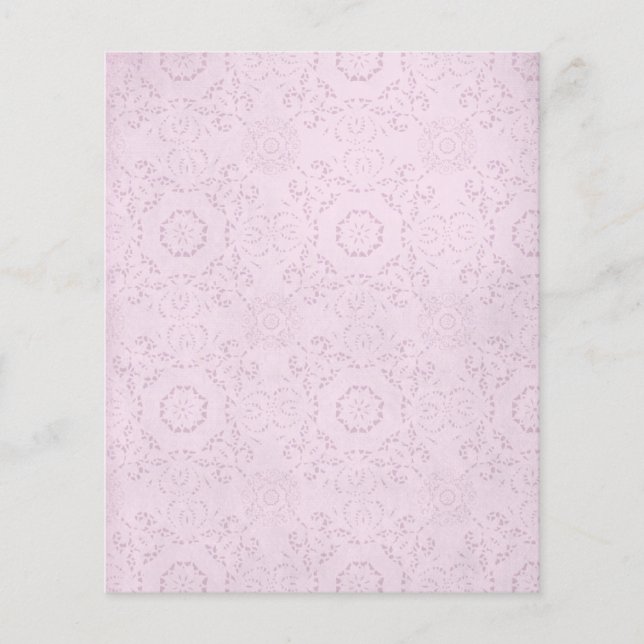 Pastell Pink Lace Scrapbook Paper (Vorderseite)