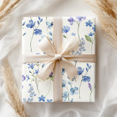 Pastell Pink Lavender Frühlingsfloral Geschenkpapier