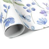 Pastell Pink Lavender Frühlingsfloral Geschenkpapier (Rolleneckpunkt)