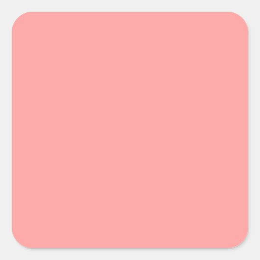 Pastell Pink Lmon Quadratischer Aufkleber (Vorderseite)