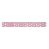 Pastell Pink Niedlich Ostern Sonnenstrahlen Muster Satinband (Vorderseite)