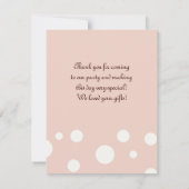 Pastell Pink Niedlich Twin Bunny Danke Karte (Rückseite)