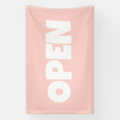 Pastell Pink OPEN Banner (Vertikal)