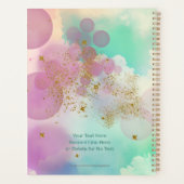 Pastell Pink Orbs und Gold Stars Kalender Planer (Rückseite)
