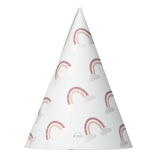 Pastell Pink Rainbow One Partyhütchen (Links)