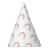 Pastell Pink Rainbow One Partyhütchen (Rechts)