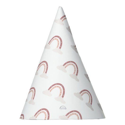 Pastell Pink Rainbow One Partyhütchen (Rechts)