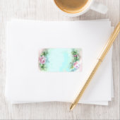 Pastell Pink Roses Labels Adressaufkleber (Insitu)