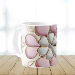 Pastell Pink St Patricks Tag Gestaltete Glass Stil Kaffeetasse