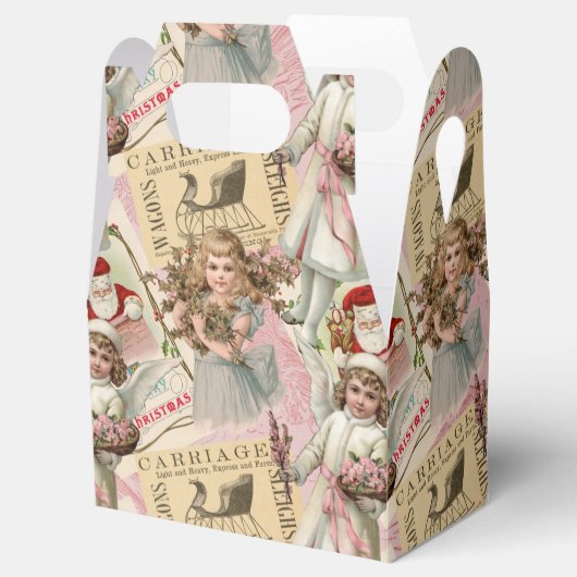 Pastell Pink Viktorianisch Weihnachten Geschenkschachtel (Geöffnet)