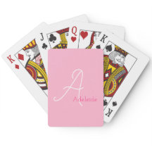 Pastell Pink Whimsical Monogram