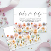 Pastell Pink Wildblume Kinderduschbücher für Kinde Begleitkarte