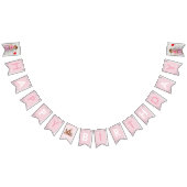 Pastell Pink Winter Wonderland Schneeflocke Wimpelkette (Alle)