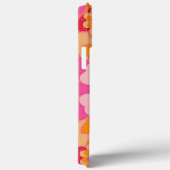 Pastell Pink Yellow Orange Nouveau Deko Muster Case-Mate iPhone Hülle (Rückseite / Rechts)