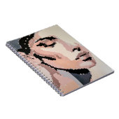 Pastell-Pixel-Porträt der Serenität Notizblock (Rechte Seite)
