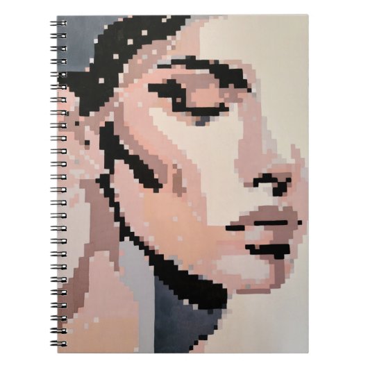 Pastell-Pixel-Porträt der Serenität Notizblock (Vorderseite)