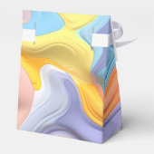 Pastell Plastische Flüssigkeit Abstrakt Geschenkschachtel (Rückseite)