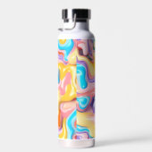 Pastell Plastische Flüssigkeit Abstrakt Trinkflasche (Rechts)