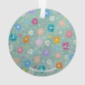 Pastell-Posie-Ornamente Ornament (Rückseite)