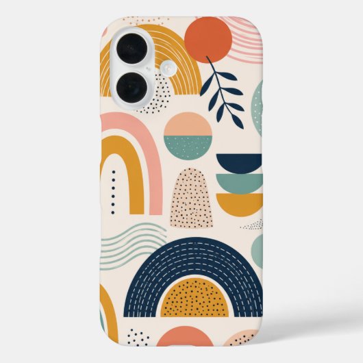 Pastell-Prisma-Bogen-Abstraktes-Oberflächenmuster Case-Mate iPhone Hülle (Rückseite)
